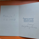 kukkakimppu, luonnonkukkia, kulkenut 1997 taittokortti - pikkukuva 2