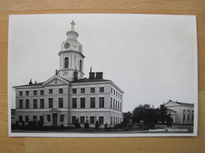 VANHA Postikortti Hamina 1950-l Alkup. Mallikappale