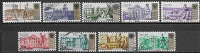 Russia Michel n:o 1045-49 / 1130-33 O