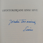 Eino E. Suolahti : Opintokirjani ensi sivu (signeerattu, ... - pikkukuva 2