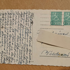 Lapsi, lelut, kakku,  sign?, kulkenut 1960 - pikkukuva 2
