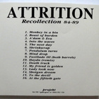 ATTRITION Recollection 84-89 CD HUIPPUKUNTO - pikkukuva 2