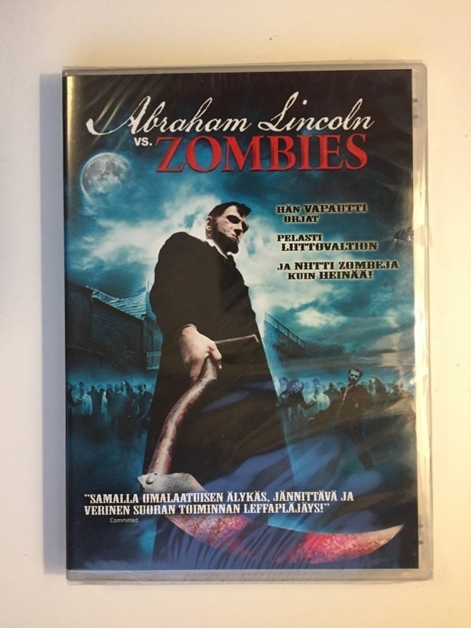 Abraham Lincoln vs. Zombies (DVD) 2012 (UUSI)