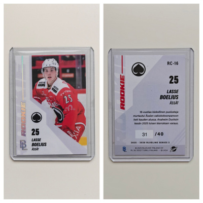 Lasse Boelius Holofoil Rookie Blueline
