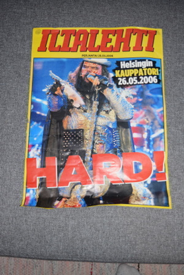 Lordi euroviisuvoitto juhla posteri 2006 Hard