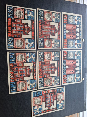 Saksa Stadt Goch 7 seteliä 1922
