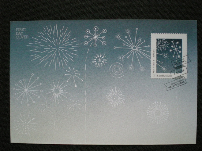 FDC Omakuvamerkki Ilotulitus - LaPe 10 I