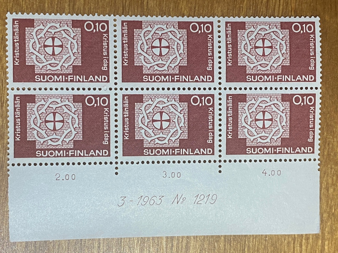 LUTEREILAINEN MAAILMANLIITTO 0,10MK NUMERO KUUSILO**