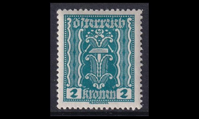 Itävalta 362 ** Käyttösarja maatalous 2 Kr (1922)