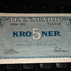Danmark Tanska 5 kroner 1950 VF+ - pikkukuva 1