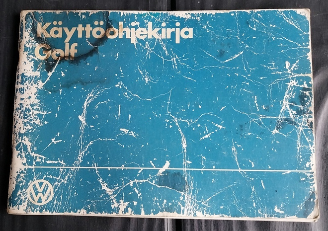 VW GOLF Käyttöohjekirja 1984 Suomi