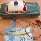 VANHA Pelti Auto Lelu Schuco Electro Alarm-Car 5340 SIISTI!! - pikkukuva 1