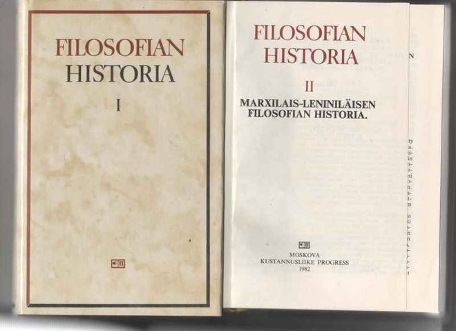 Filosofian historia 1-2, Julk.: Moskova Progress 1982, skp