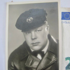 VANHA Valokuva Kuljettaja KAIVA Kokardi MK ym 1937 - pikkukuva 1