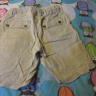 Shortsit 128 cm khaki * puuvilla - pellava - pikkukuva 4