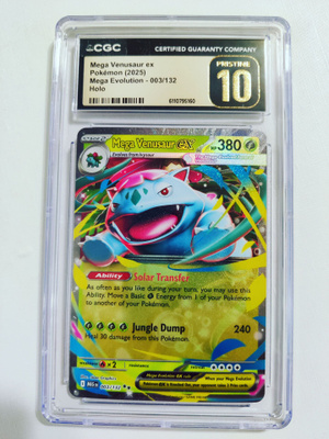 Mega Venusaur ex - Mega Evolution 003/132 Holo CGC 10