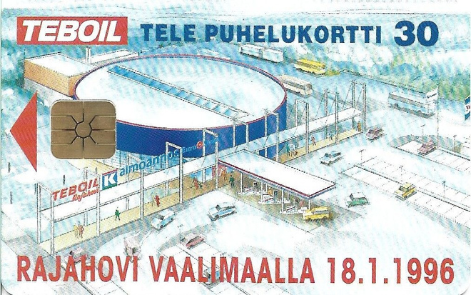 Teboil puhelukortti v. 1996, painos vain 2000 kpl