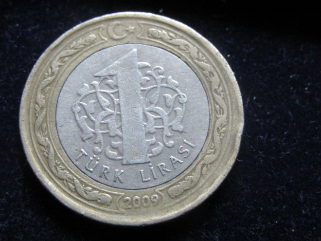 1 lira 2009 Turkki-Turkey