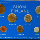 SUOMI rahasarja 1 penni - 5 markkaa UNC 1973 alkup. pakkaus - pikkukuva 2