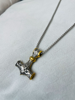 Kaulakoru ketju +riipus classic myth Viking Thor vasara