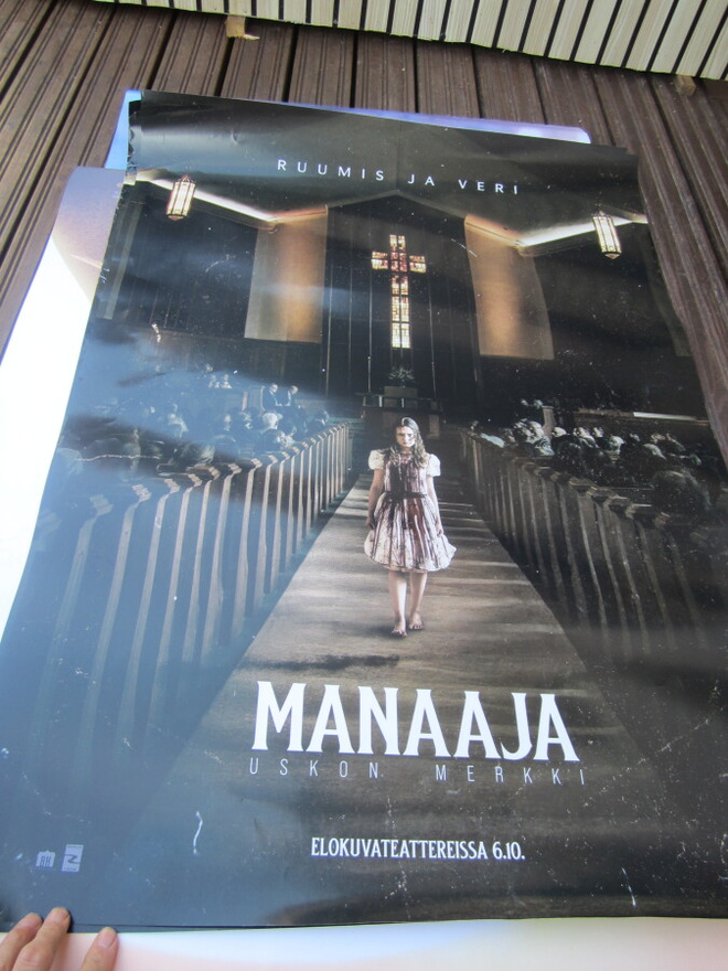 MANAAJA - orig elokuvajuliste  koko noin 100 x 70 cm