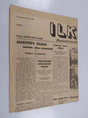 Ilkka N:o 249/1934 (26.10.1934)