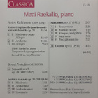 Anton Rubinstein, Sergei Prokofiev - Matti Raekallio CD - pikkukuva 2