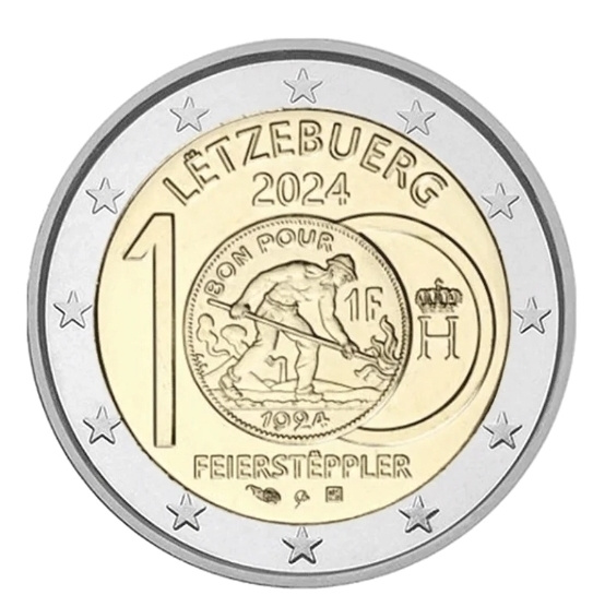 Luxemburg 2024 2 euro CC "Feiersteppler" unc