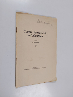 J. Koskela : Suomi itsenäisenä valtakuntana