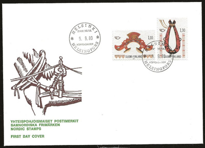 1980 FDC Pohjola Käyttötaide 1800-luvulta