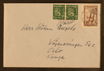 # 23358 # Kirje Pinjainen > Norja 1946