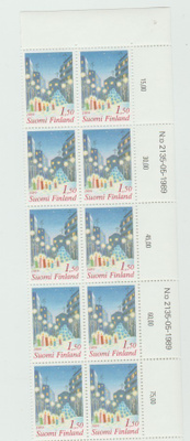 Joulupostimerkki  1989  ,  1,50