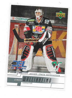 2001-02 DEL #210 Sinuhe Wallinheimo , Oberhausen , JYP MV