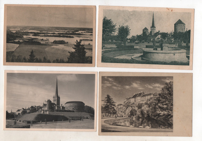 EESTI, neljä vanhaa korttia halvalla