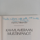 Hannu Niklander : Kahvilavieraan muistiinpanot (signeerat... - pikkukuva 3