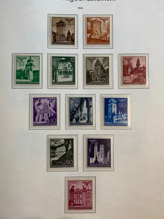 SAKSA GENERALGOUVERNEMENT 1940 RAKENNUKSIA SARJA**