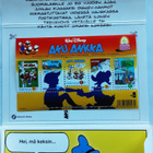 Aku Ankka 50v. postikortit ja -merkit 2001. 5kpl ikimerkkejä - pikkukuva 1