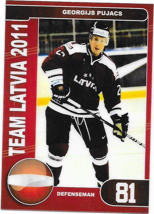 2011 Team Latvia #81 Georgijs Pujacs