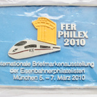 Plaketti Rautatien Filatelistit 2010 Philex Messut Saksa - pikkukuva 1