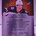 Kent Johnson Autographs UD Engrained - pikkukuva 2
