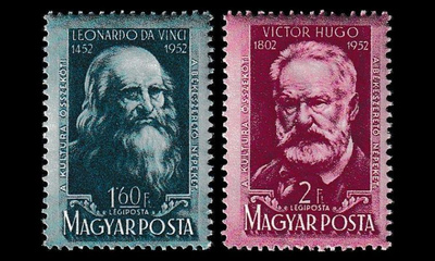 Unkari 1253-4 * Leonardo da Vinci, Victor Hugo (1952)