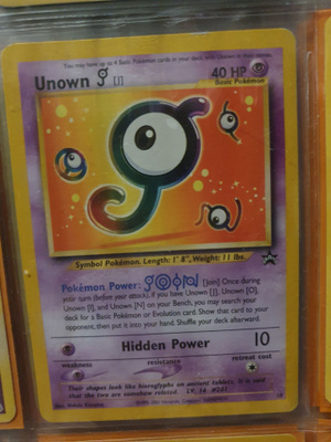 Unown J #38 Pokemon PROMO keräilykortti