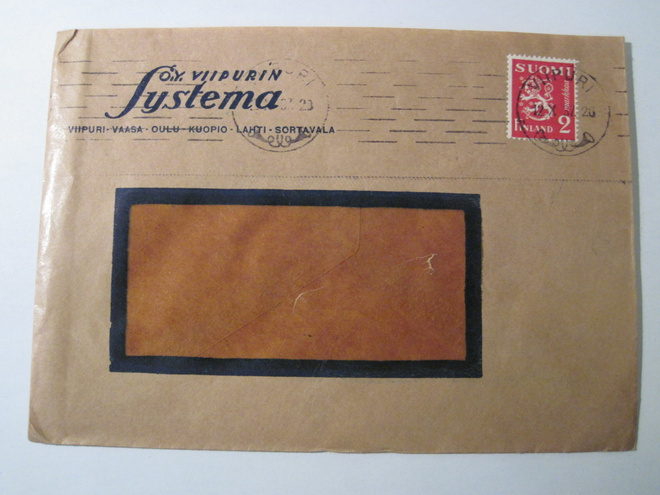 VANHA Firmakuori Systema Oy Viipuri 1937