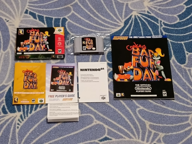 Conker's Bad Fur Day + Player's Guide USA N64