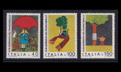 Italia 1546-8 ** Postimerkin päivä lasten piirustuksia (19