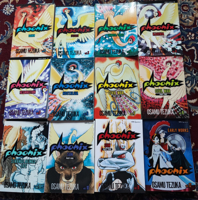 Osamu Tezuka Phoenix sarja vol. 1-12