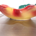 KAUNIS SYYSVÄRINEN, KERAAMINEN VAAHTERANLEHTI -TARJOILUASTIA - pikkukuva 3