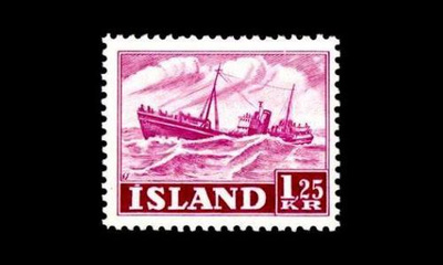 Islanti 276 ** Yrken och vyer 1,25 kr (1952)