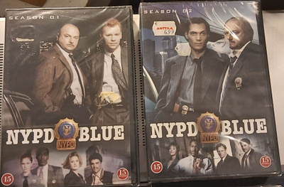 NYPD BLUE DVD. Kaudet 1-4 Muoveissa !