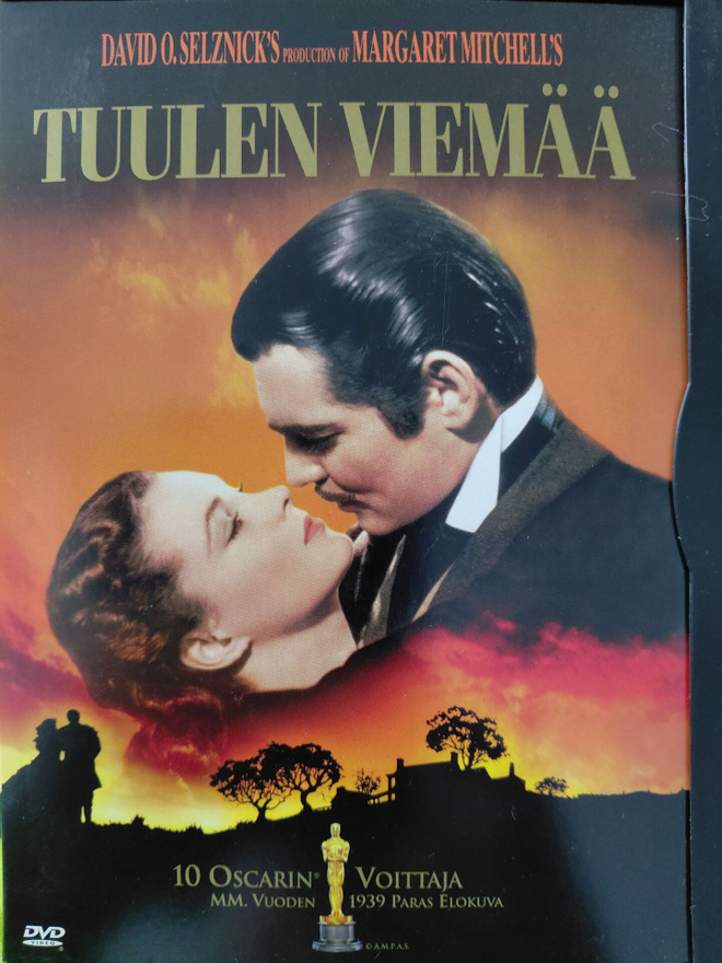 TUULENVIEMÄÄ DVD Clark Gable Olivia De Havilland